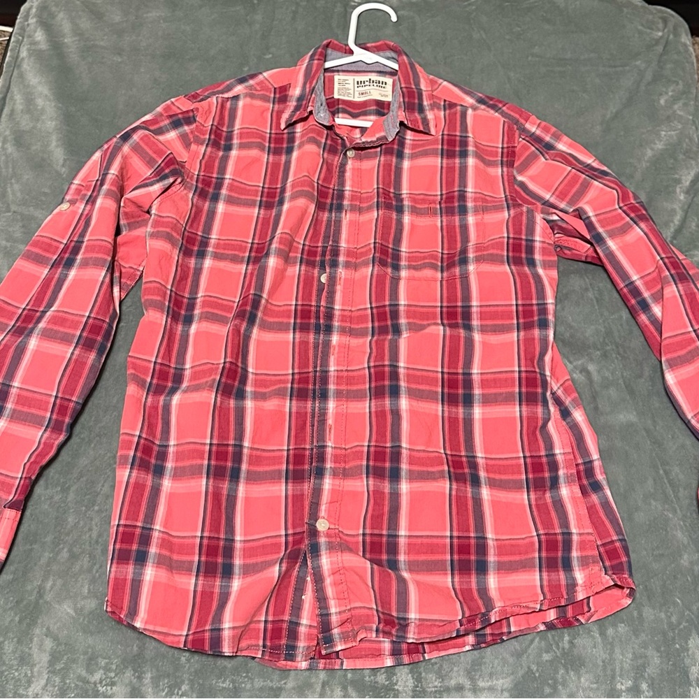 Urban Pipeline Red and Blue Plaid Shirt